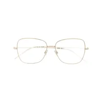 boss lunettes de vue à monture oversize - or