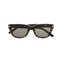 tom ford eyewear lunettes de soleil à monture carrée - marron