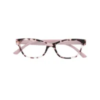 prada eyewear lunettes de vue à monture carrée - rose