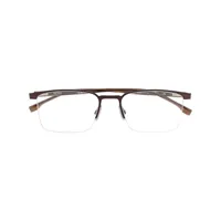 boss lunettes de vue à monture carrée - métallisé