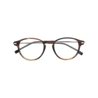boss lunettes de vue à monture ronde - marron