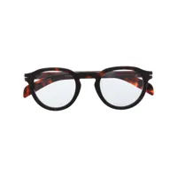 eyewear by david beckham lunettes de vue à monture ronde - rouge
