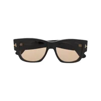 tom ford eyewear lunettes de soleil teintées à monture carrée - marron