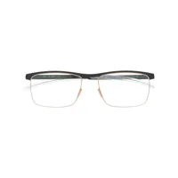 mykita lunettes de vue darcy à monture carrée - gris
