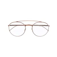 mykita lunettes de vue à monture ronde - métallisé