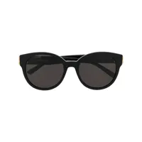 balenciaga eyewear lunettes de soleil à monture ronde - noir