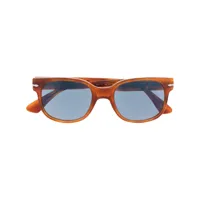 persol lunettes de soleil à monture d'inspiration wayfarer - orange