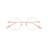 chloé eyewear lunettes de vue à monture structurée - rose
