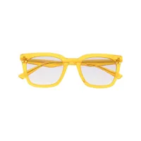 gentle monster lunettes de vue à monture carrée - jaune