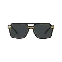 versace eyewear lunettes de soleil vintage icon à monture aviateur - noir