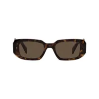 prada eyewear lunettes de soleil runway à monture géométrique - vert