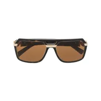 versace eyewear lunettes de soleil vintage icon à monture aviateur - marron