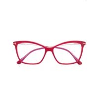 tom ford eyewear lunettes de vue à monture papillon - rouge