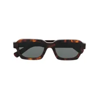 retrosuperfuture lunettes de soleil à monture carrée - marron