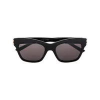 balenciaga eyewear lunette de soleil dynasty à monture papillon - noir