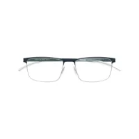 mykita lunettes de vue à monture rectangulaire - argent