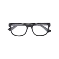 gucci eyewear lunettes de vue à monture rectangulaire - noir