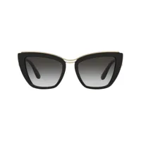 dolce & gabbana eyewear lunettes de soleil à monture papillon - gris