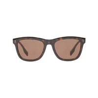 burberry lunettes de soleil à monture carrée - marron