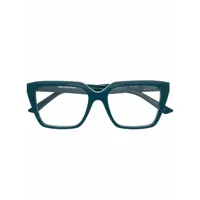 balenciaga eyewear lunettes de vue à monture carrée - bleu