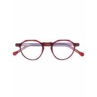 lesca lunettes de vue icon 36 à monture ronde - rouge