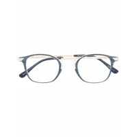 matsuda lunettes de vue bicolore à monture carrée - bleu