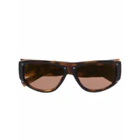 givenchy eyewear lunettes de soleil à monture papillon - marron
