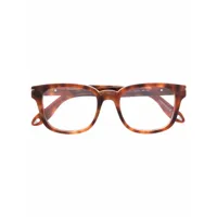 givenchy eyewear lunettes de soleil à effet écaille de tortue - marron
