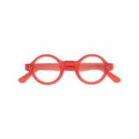 lesca lunettes de vue burt à monture ronde - rouge