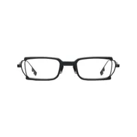 gentle monster lunettes de vue soam 01 à monture rectangulaire - blanc