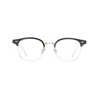 gentle monster lunettes de vue alio x01 à monture ronde - blanc