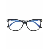 tom ford eyewear lunettes de vue à monture papillon - noir