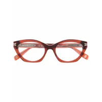 marc jacobs eyewear lunettes de vue à monture papillon - marron