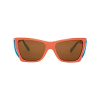 jw anderson x persol lunettes de soleil à monture large - orange