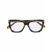 marc jacobs eyewear lunettes de vue à monture papillon - marron