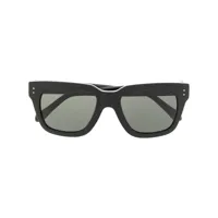 linda farrow lunettes de soleil teintées à monture carrée - noir