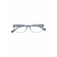 nike kids lunettes de vue 5513 à monture rectangulaire - gris