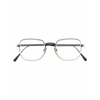 persol lunettes de vue bicolores à monture carrée - noir