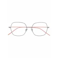 boss lunettes de vue à monture oversize - argent