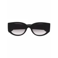 alexander mcqueen lunettes de soleil à monture ovale - noir