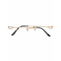 cartier eyewear lunettes de vue à design sans monture - or