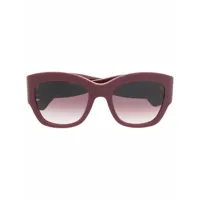 cartier eyewear lunettes de soleil à monture papillon - rouge