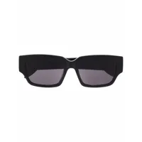 alexander mcqueen lunettes de soleil à monture rectangulaire - noir