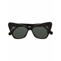 stella mccartney eyewear lunettes de soleil à monture papillon - noir