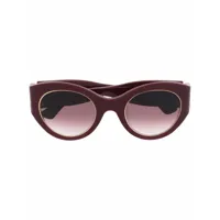 cartier eyewear lunettes de soleil signature c de cartier à monture papillon - rouge