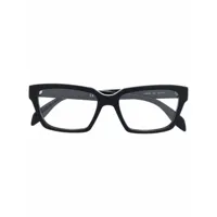 alexander mcqueen eyewear lunettes de vue à monture rectangulaire - noir