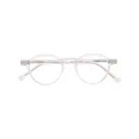lesca lunettes de vue à monture transparente - blanc