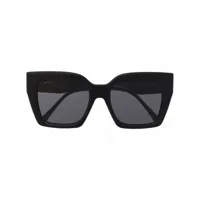 jimmy choo eyewear lunettes de soleil à monture oversize - noir