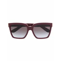 dolce & gabbana eyewear lunettes de soleil à monture oversize - rouge