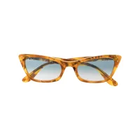 ray-ban lunettes de soleil à monture carrée - orange